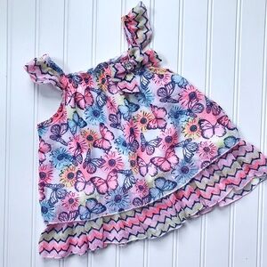 •Little Lass• chiffon flutter tank